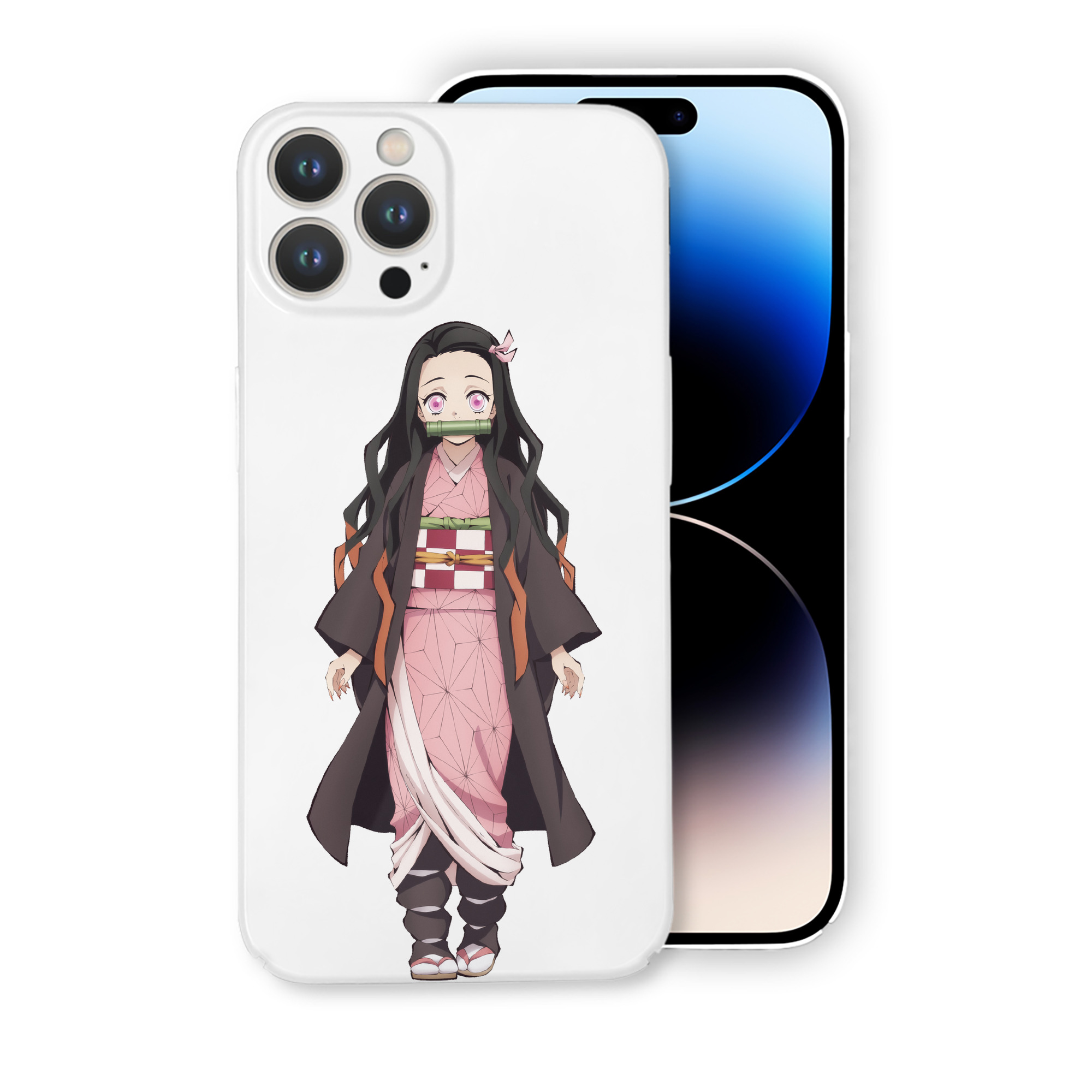 （画像用） 鬼滅の刃（きめつのやいば）竈門 禰󠄀豆子／かまど ねずこ Kamado Nezuko 【iPhone 14シリーズ対応】ハードケース